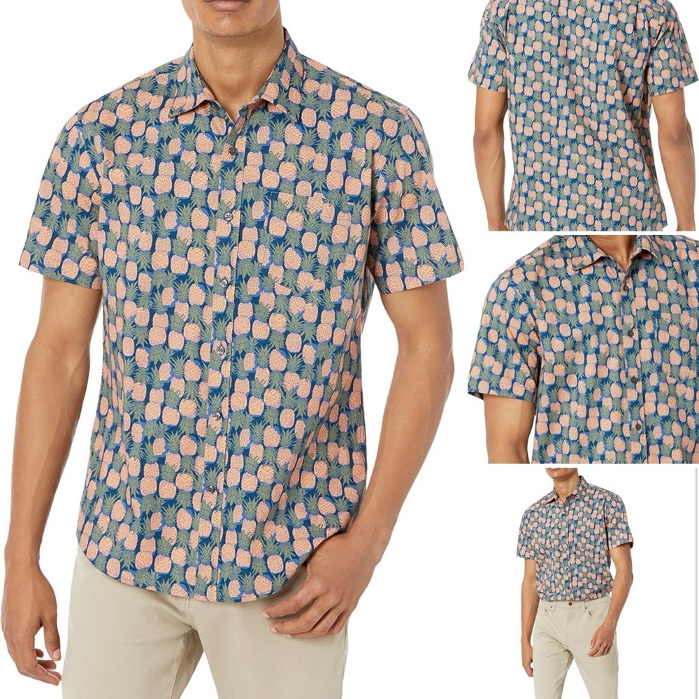 Amazon Essentials men’s button down print shirt